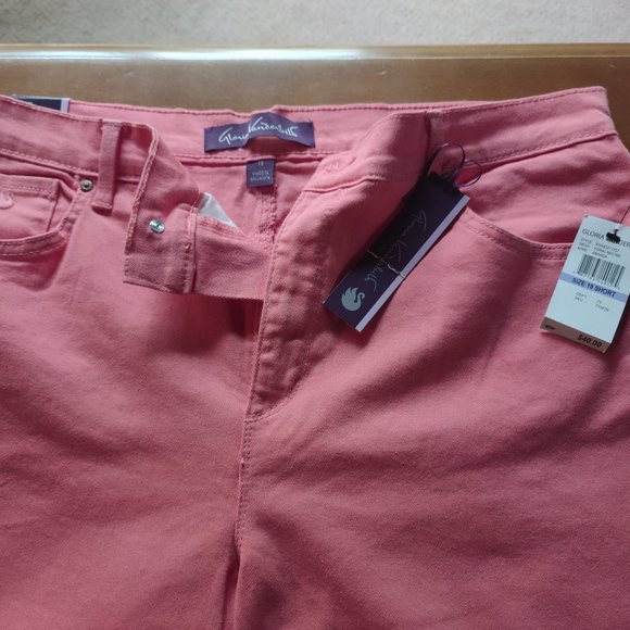 Gloria Vanderbilt Jeans 18 Short New Peachy Orange great for Halloween Party - Picture 4 of 6